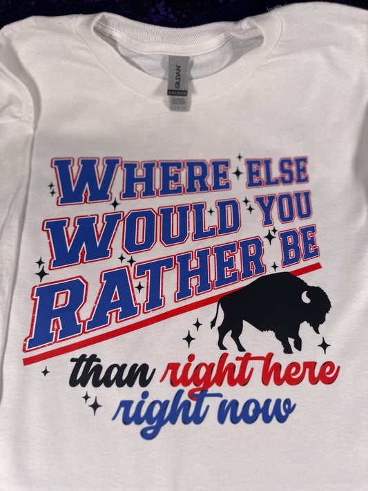 Right Here, Right Now Buffalo Tee 🦬✨
