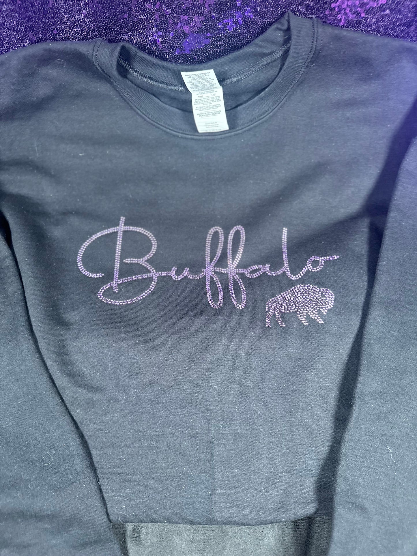 Buffalo Script Rhinestone Sweatshirt ππ¦¬