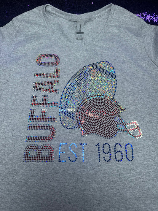 “Buffalo EST 1960” Spangle Tee – Legacy Glow Edition