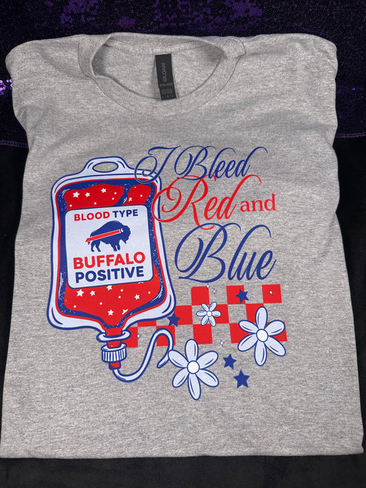 Buffalo Blood Type Tee 🩸❤️💙