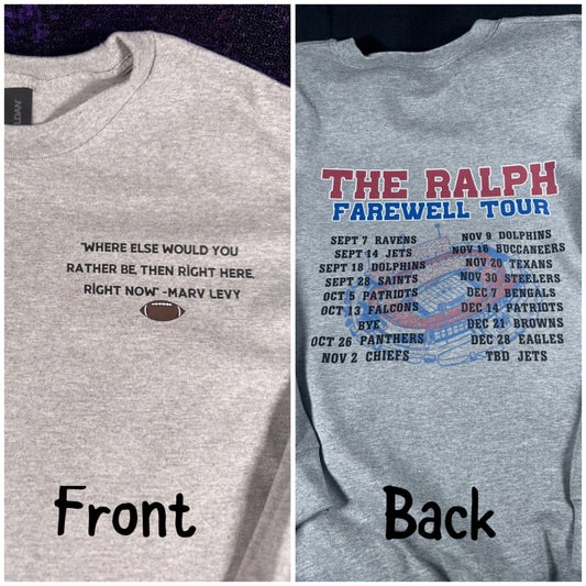 The Ralph Farewell Tour Tee 🏈