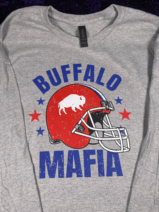 Buffalo Mafia Helmet Tee/Sweatshirt 🦬🏈