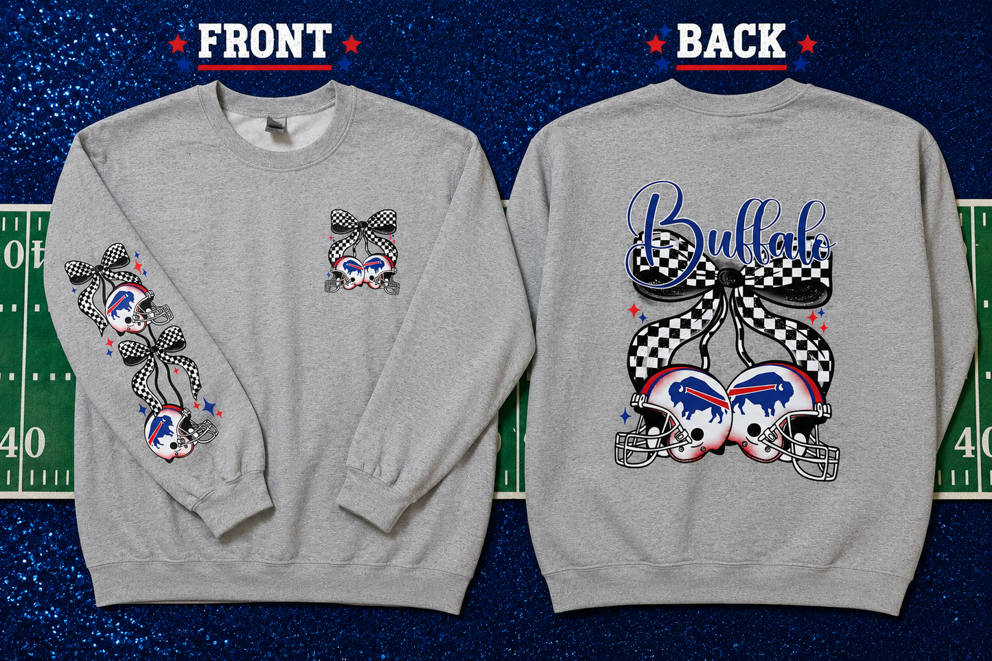 Buff Football - DTF - Buffalo Bows