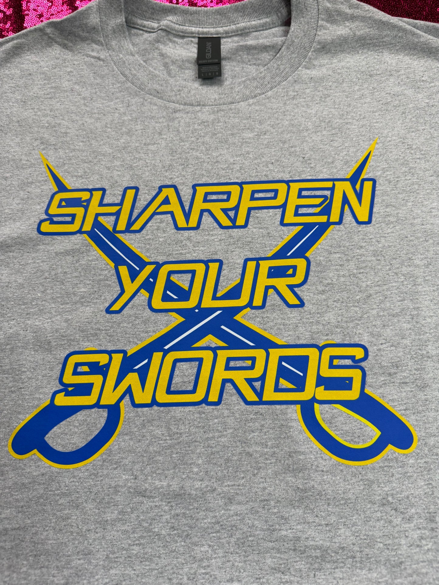 Sharpen Your Swords – Buffalo Hockey Tee